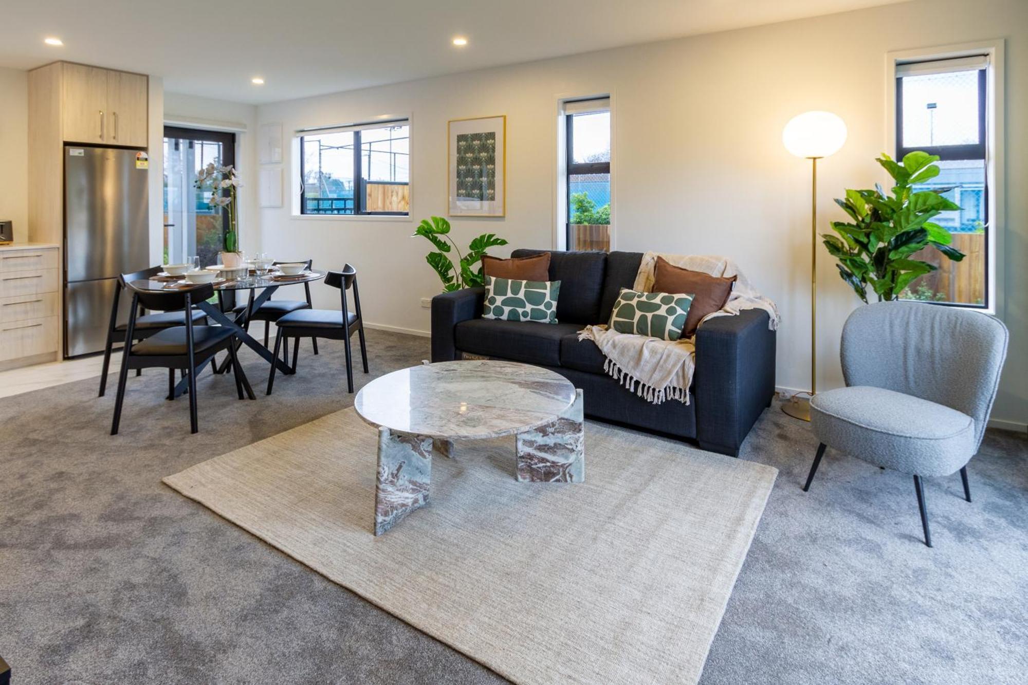 Serene Living 2 Bed With Carpark Christchurch Exteriör bild
